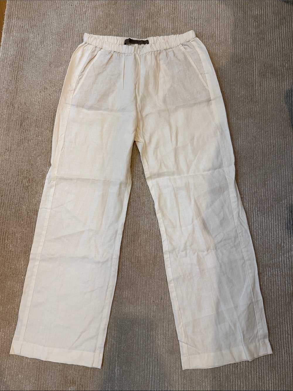 Enza Costa Linen Everywhere Pant Undyed White Size 2/M - Picture 7 of 13